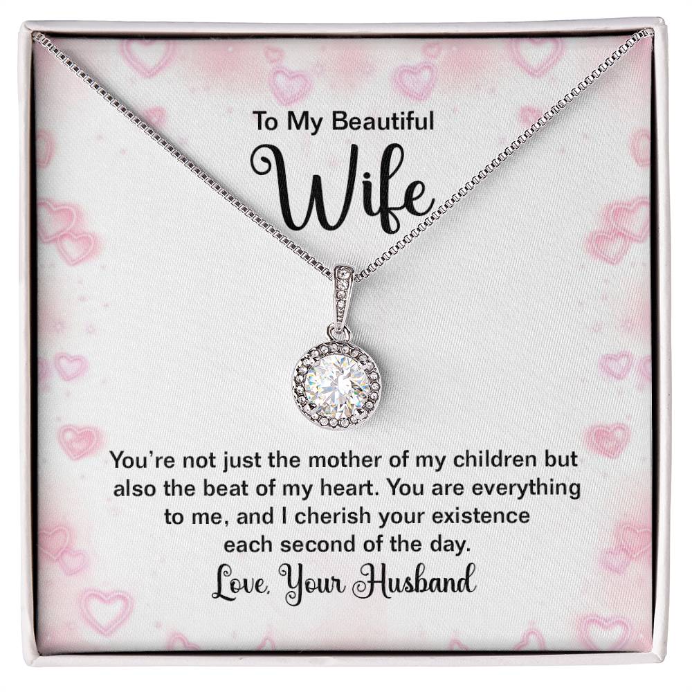 To My Wife Gift from Husband - Romantic Jewelry for Birthday & Anniversary Celebrations - Eternal Hope Necklace