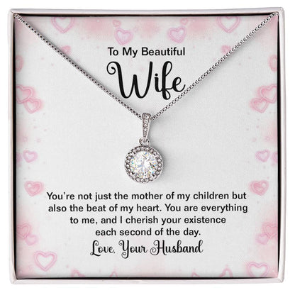 To My Wife Gift from Husband - Romantic Jewelry for Birthday & Anniversary Celebrations - Eternal Hope Necklace