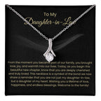 To My Daughter In Law - Alluring Beauty Necklace - Gift for Daughter in Law