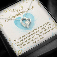 Anniversary Necklace, Loving Gift for Her, Celebrate Your Journey, Special Memories & Forever Promises, Happy Anniversary
