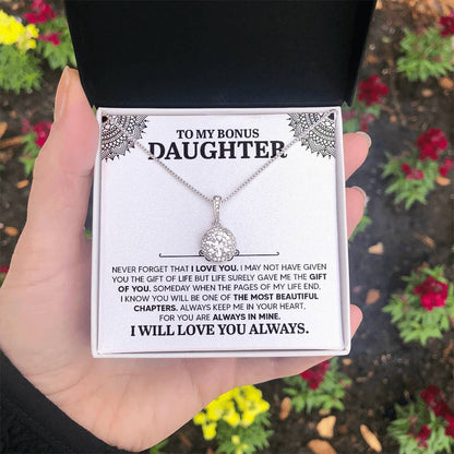 To My Daughter Necklace – Daughter Gift for Valentine’s and Graduation – Eternal Hope Necklace