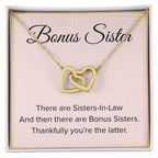 Bonus Sister Necklace Gift - Interlocking Hearts Necklace