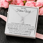 To My Future Wife Necklace - Best Romantic Jewelry Gift for Special Occasions & Love Appreciation - Alluring Beauty Necklace