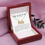 Big Sis & Lil Sis Necklace Gift for Sisters - Endless Love Necklace