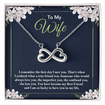 Sentimental Gift for Wife - Emotional Husband-to-Wife Jewelry for Birthday, Christmas & Valentine’s Day - Endless Love Necklace