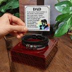 Dad - In your arms, I found comfort - Love You Forever Bracelet for Father