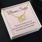 Bonus Sister Necklace Gift - Interlocking Hearts Necklace