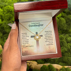 To My Granddaughter Necklace – Granddaughter Birthday & Graduation Jewelry Surprise – Love Knot Necklace