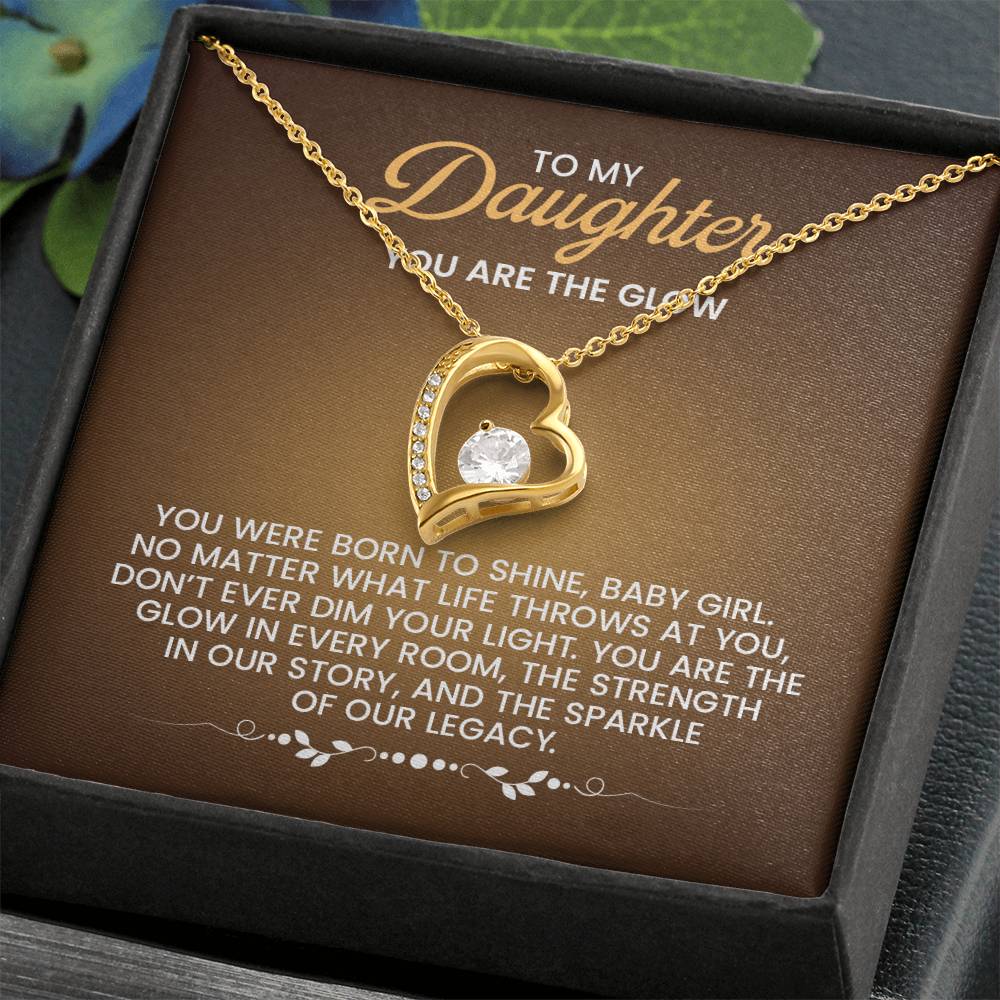To My Daughter Necklace – Birthday & Graduation Gift Jewelry – Forever Love Necklace