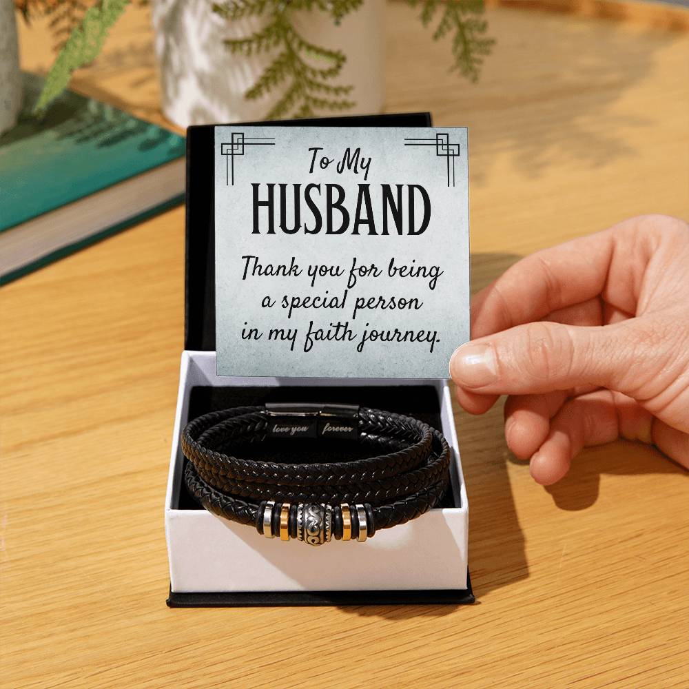 To My Husband - Gift for Husband from Wife - Love You Forever Bracelet