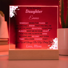 Custom Acrylic Plaque for Daughter, Unique Gift, Heartfelt Keepsake, To My Beautiful Daughter