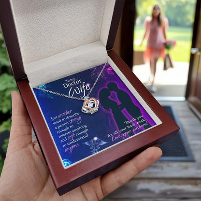 Doctor Wife Gift from Husband - Meaningful Jewelry for Valentine’s Day & Special Occasions - Crown Pendant Necklace