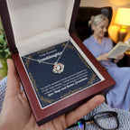 To My Granddaughter Necklace – Gift from Grandma for Granddaughter’s Birthday & Graduation – Crown Pendant Necklace