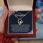 To My Daughter Necklace – Daughter Jewelry: Graduation, Birthday & Christmas – Forever Love Necklace
