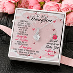 To My Daughter Necklace – Daughter’s Jewelry Gift by Mom – Alluring Beauty Necklace