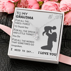 Grandma Necklace, Forever Love Pendant, Meaningful Gift For Grandmother, Sentimental Jewelry, Appreciation Present