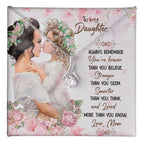 Gift for Daughter from Mom - You are braver than you believe - Alluring Beauty Necklace