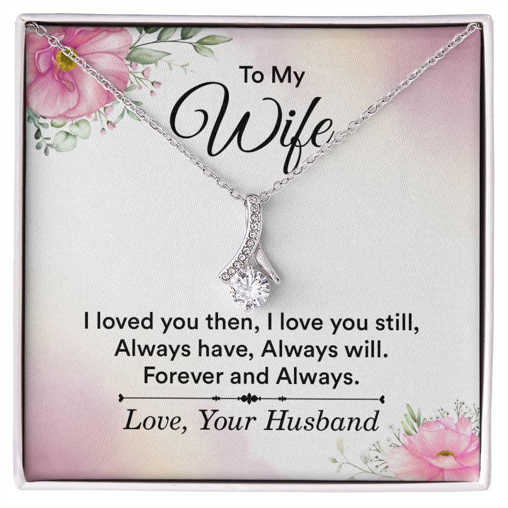Meaningful Wife Jewelry from Husband - Romantic Gift for Birthday, Christmas, Anniversary & Valentine’s Day - Alluring Beauty Necklace