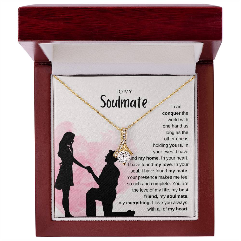 To My Soulmate Necklace - Soulmate Jewelry for Valentine’s Day & Gifts for Her - Alluring Beauty Necklace