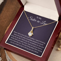 Sister-In-Law Necklace, Heartfelt Gift for Sister-In-Law, Elegant Jewelry, To My Sister In Law