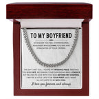 Girlfriend to Boyfriend Gift – Cuban Link Chain – Birthday & Anniversary Gift for Him