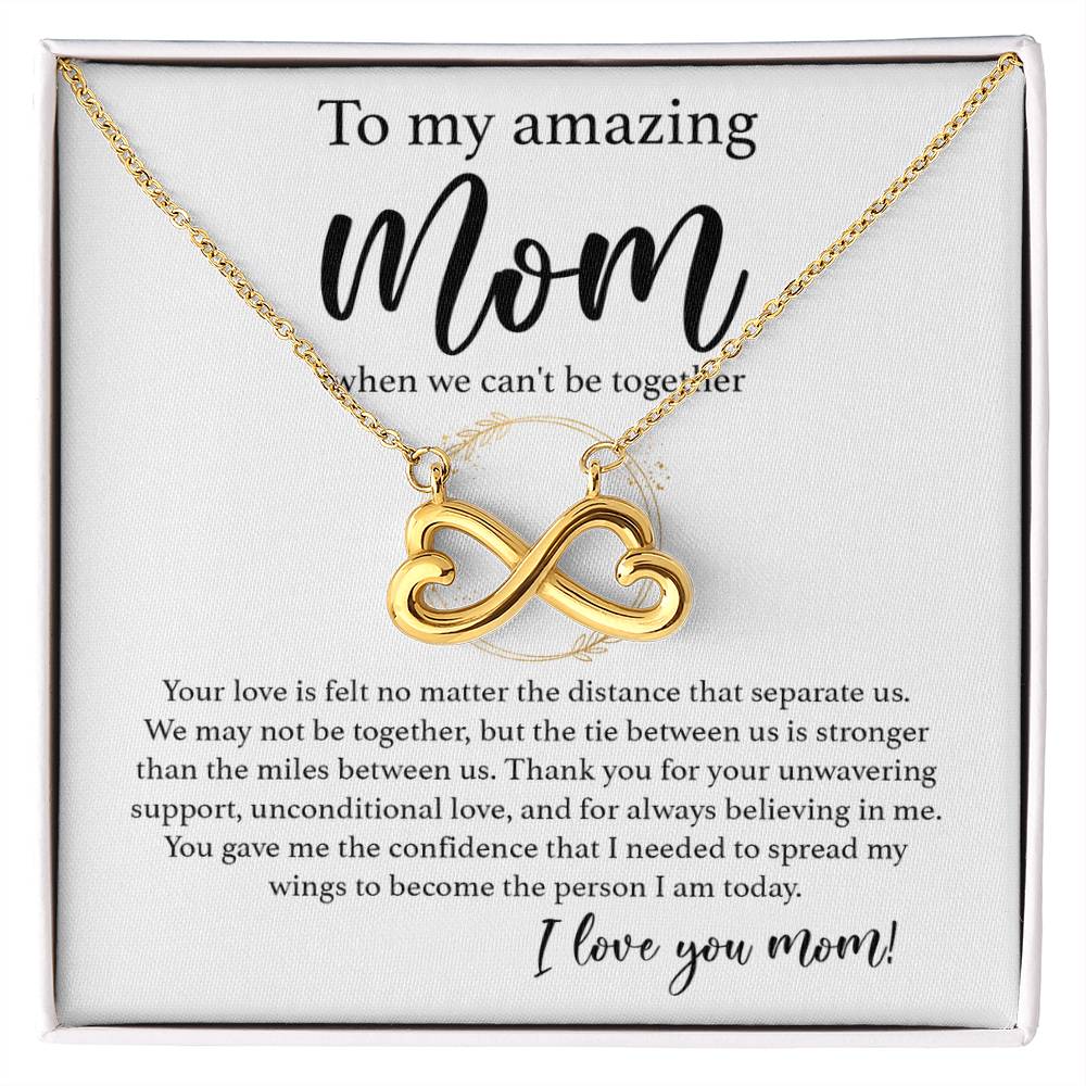 To My Amazing Mom - Thank You For Support and Unconditional Love - Endless Love Necklace - Best Gift For Mom