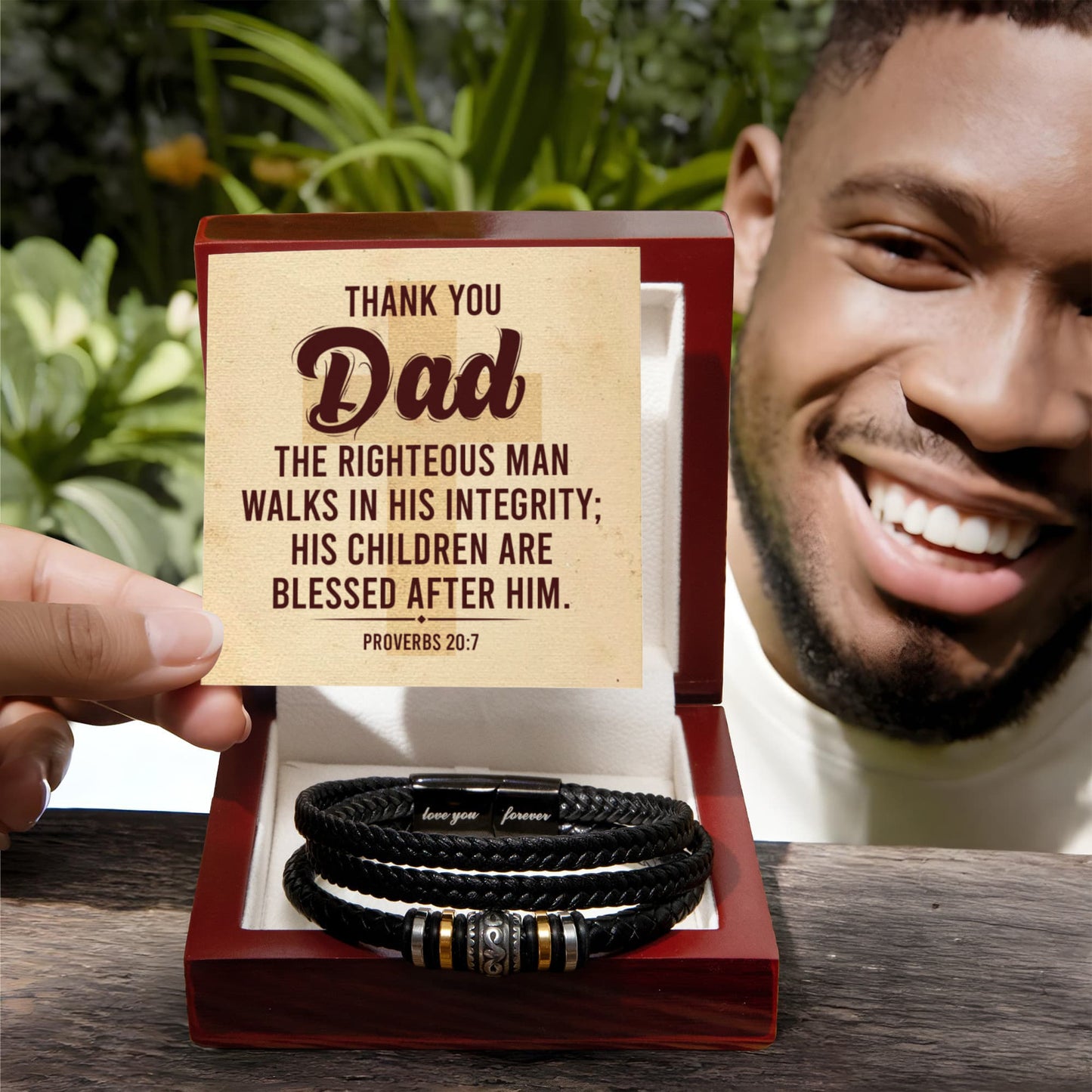 Thank You Gift for Dad - Love You Forever Bracelet