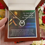 To My Police Wife Necklace - Romantic Birthday Gift from Husband - Lucky In Love Necklace