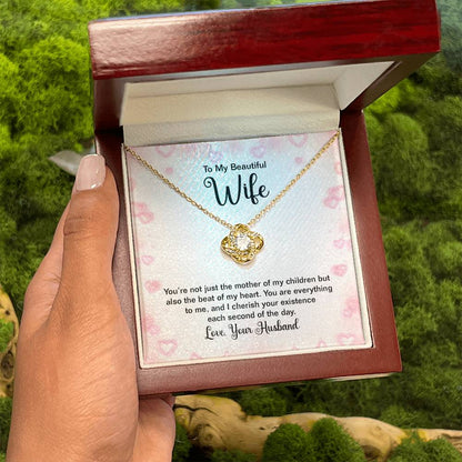 Sentimental Gift for Wife - Emotional Husband-to-Wife Jewelry for Birthday, Christmas & Valentine’s Day - Love Knot Necklace