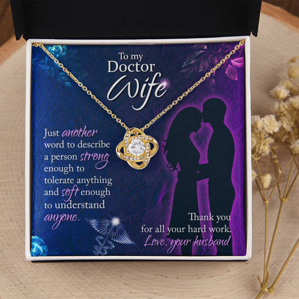 Best Doctor Wife Gift From Husband - Love Knot Necklace