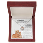 To My Granddaughter Necklace – Grandma Gift for Granddaughter Birthday Graduation – Crown Pendant Necklace