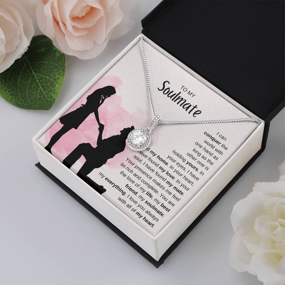 To My Soulmate Necklace - Romantic Soulmate Gift for Her for Christmas & Holiday Gifting - Eternal Hope Necklace