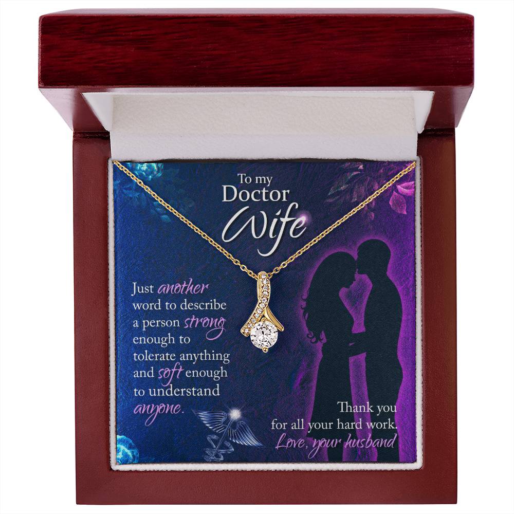 Cute Gift for Doctor Wife from Husband - Romantic Jewelry for Special Occasions - Alluring Beauty Necklace