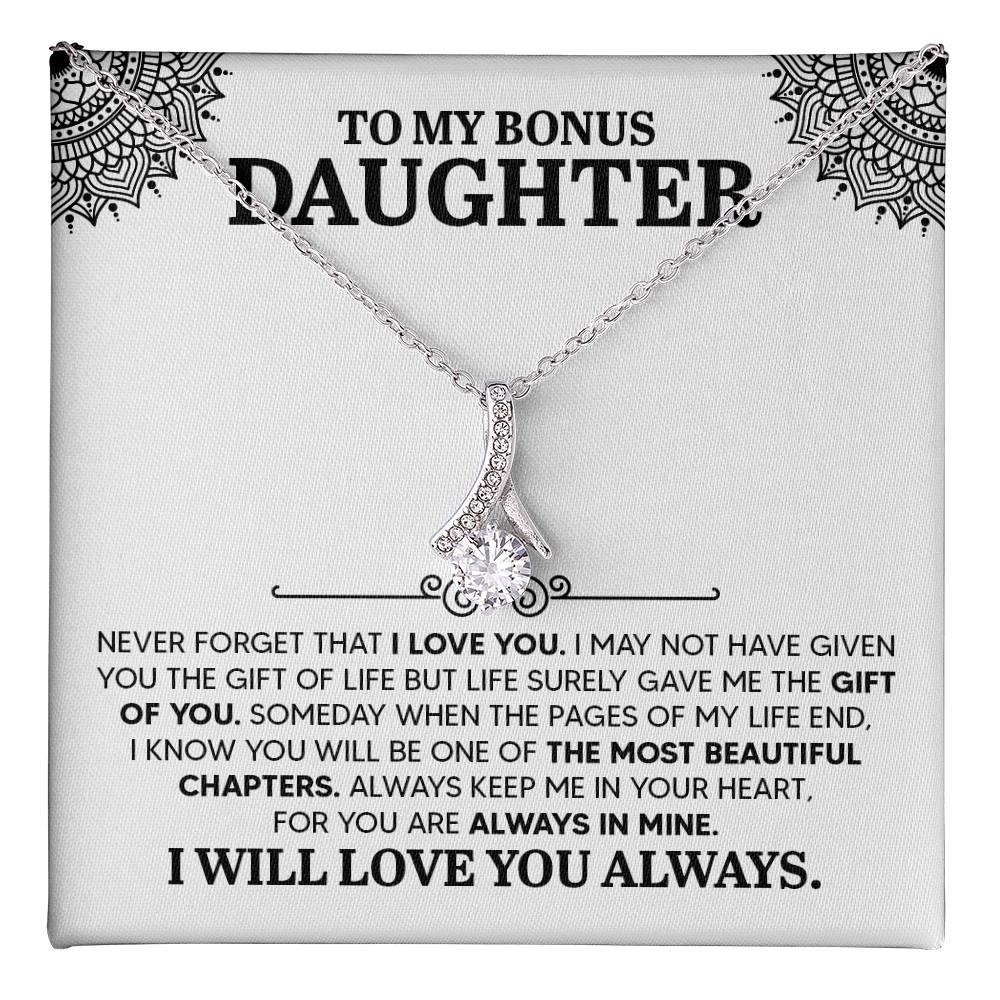 To My Daughter Necklace – Birthday Christmas Gift Necklace for Daughter – Alluring Beauty Necklace