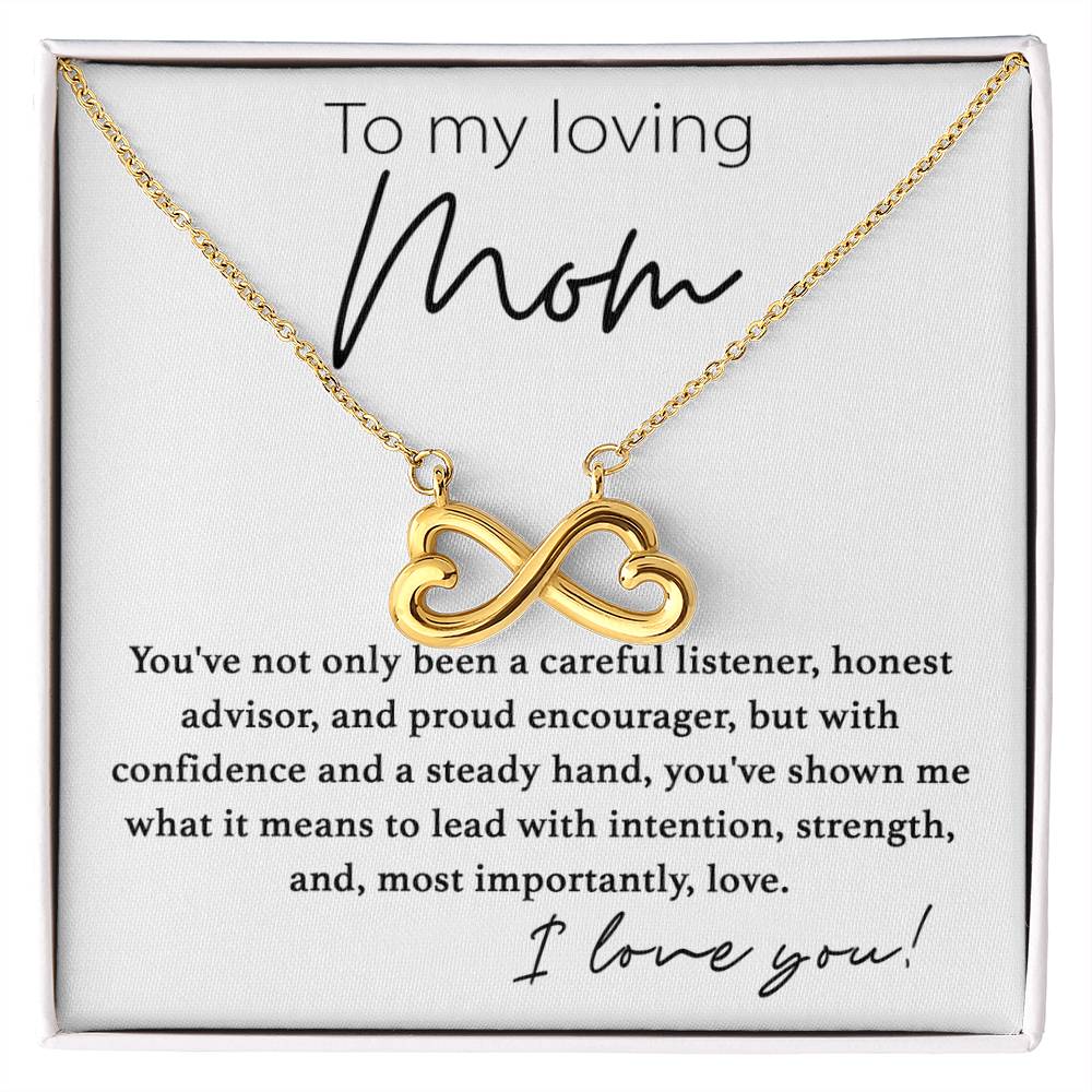 To My Loving Mom - I Love You - Endless Love Necklace - Sentimental Gift for Mom