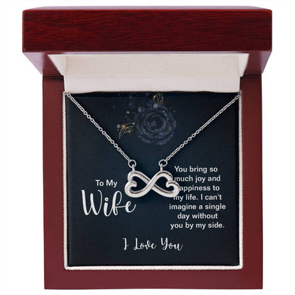To My Wife Necklace - Emotional Jewelry for Wife from Husband to Celebrate Love on Valentine’s Day & Beyond - Endless Love Necklace