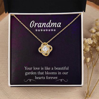 Present for Grandma - Love Knot Necklace
