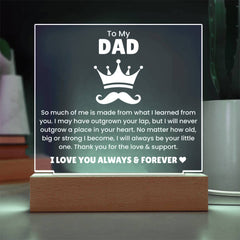 Funny & Loving Father’s Day Gifts from Daughter, LED Desk Lamp, To My Dad