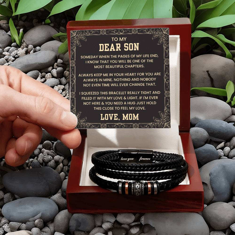 Gift for Son – Mom Edition – Holiday, Birthday – Love You Forever Bracelet