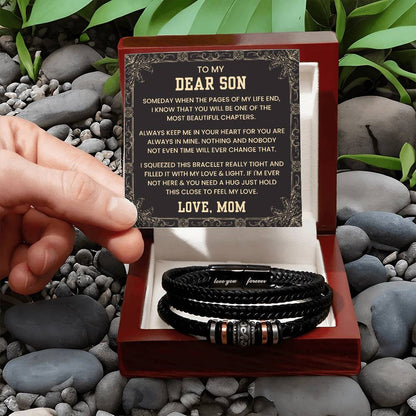 Gift for Son – Mom Edition – Holiday, Birthday – Love You Forever Bracelet