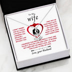 To My Wife Necklace - Perfect Romantic Surprise from Husband for Anniversary, Birthday & Valentine’s Day - Anchor Pendant Necklace