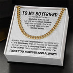 Cuban Link Chain for Him - Valentine’s Day & Anniversary Boyfriend Gift from Girlfriend