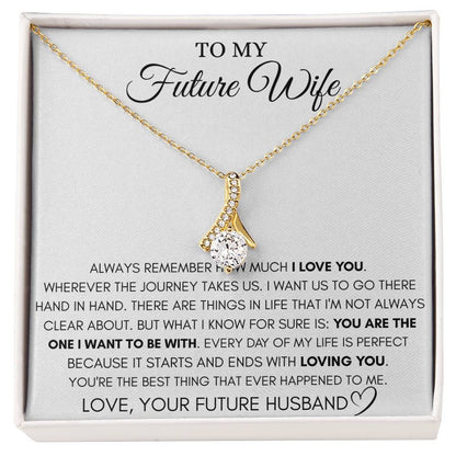 To My Future Wife Necklace - Best Romantic Jewelry Gift for Special Occasions & Love Appreciation - Alluring Beauty Necklace
