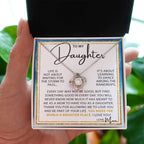 Beautiful Gift for Daughter from Mom - Love Knot Necklace