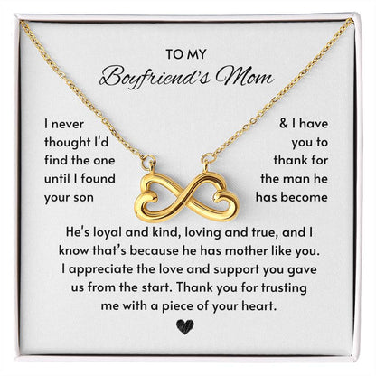 Heartfelt Gift for Boyfriend's Mom - I never thought I'd find the one until I found your son - Endless Love Necklace