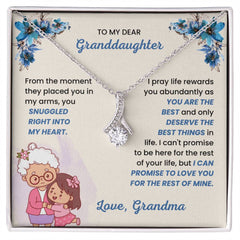 Radiant Alluring Beauty for Granddaughter, Jewelry Gift of Endless Love, Alluring Beauty Necklace, To My Beautiful Granddaughter