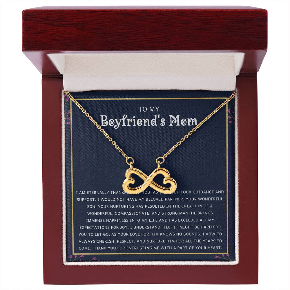 To My Boyfriend's Mom Gift - Your Wonderful Son - Endless Love Necklace