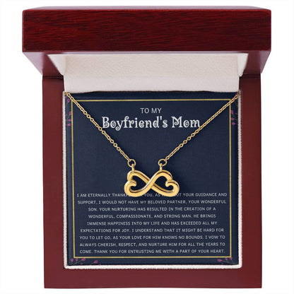 To My Boyfriend's Mom Gift - Your Wonderful Son - Endless Love Necklace