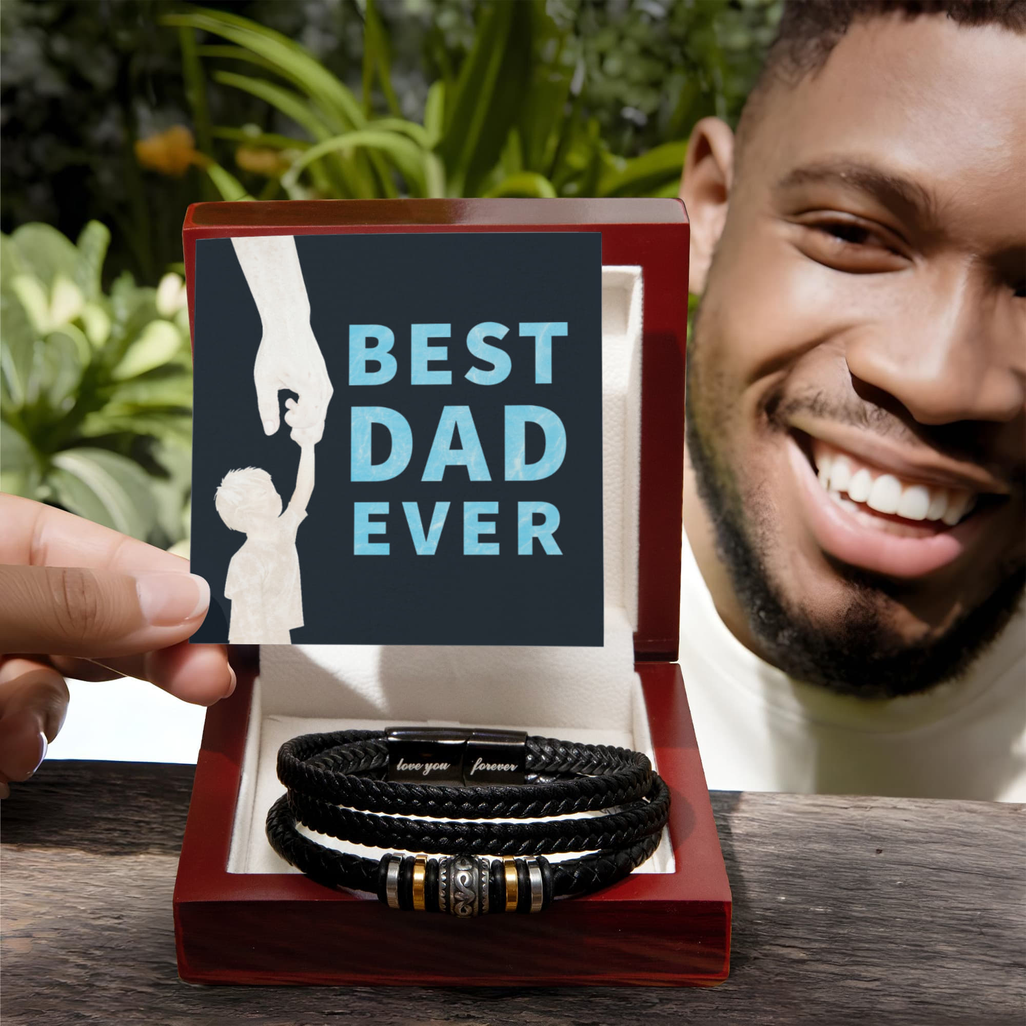 Best Dad Ever Gift - Love You Forever Bracelet