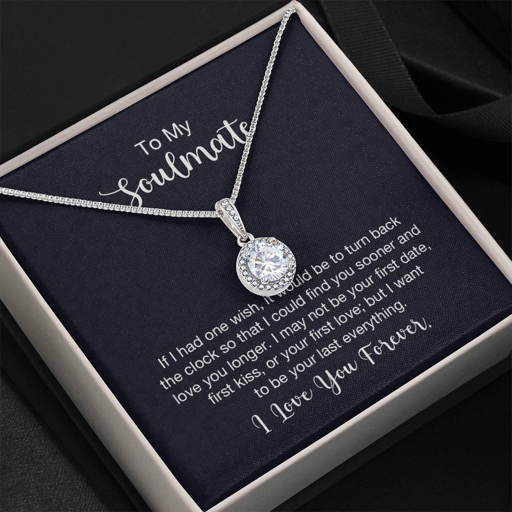To My Soulmate Necklace - Romantic Jewelry Gift for Her for Christmas & Special Dates - Eternal Hope Necklace